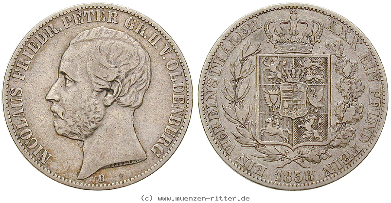 Klicken Sie auf das Bild um es auf Ihrem Rechner zu speichern oldenburg-nicolaus-friedrich-peter-vereinstaler/22530.jpg