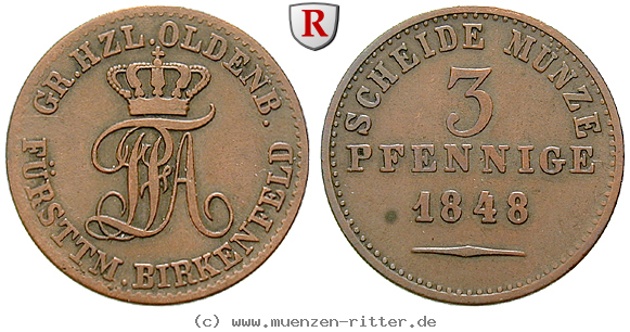 Klicken Sie auf das Bild um es auf Ihrem Rechner zu speichern oldenburg-paul-friedrich-august-3-pfennig/42805.jpg