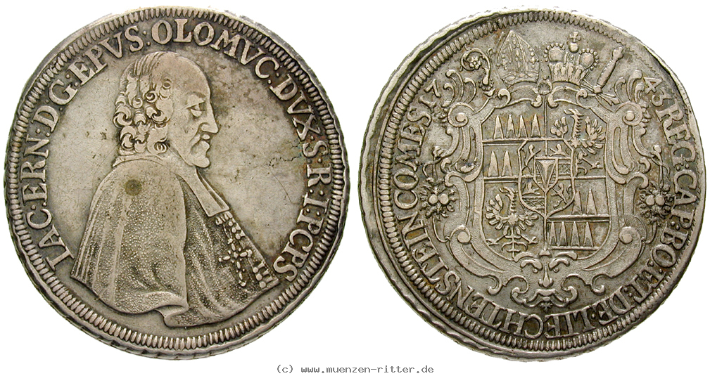Klicken Sie auf das Bild um es auf Ihrem Rechner zu speichern olmuetz-bistum-jakob-ernst-von-liechtenstein-taler/47070.jpg