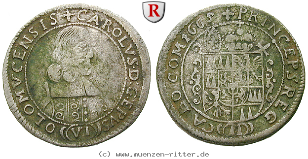 Klicken Sie auf das Bild um es auf Ihrem Rechner zu speichern olmuetz-bistum-karl-ii-von-liechtenstein-6-kreuzer/54614.jpg