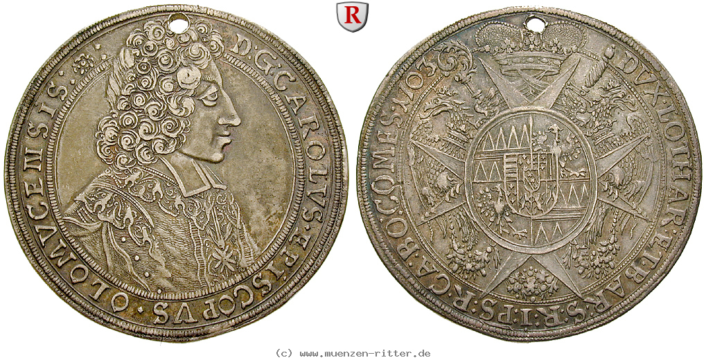 Klicken Sie auf das Bild um es auf Ihrem Rechner zu speichern olmuetz-bistum-karl-iii-von-lothringen-taler/54610.jpg