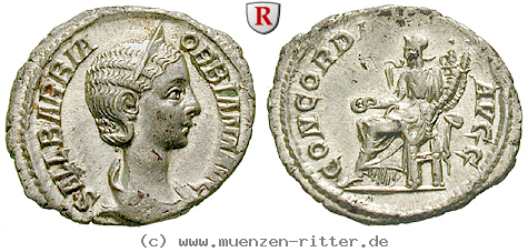 Klicken Sie auf das Bild um es auf Ihrem Rechner zu speichern orbiana-frau-des-severus-alexander-denar/40250.jpg