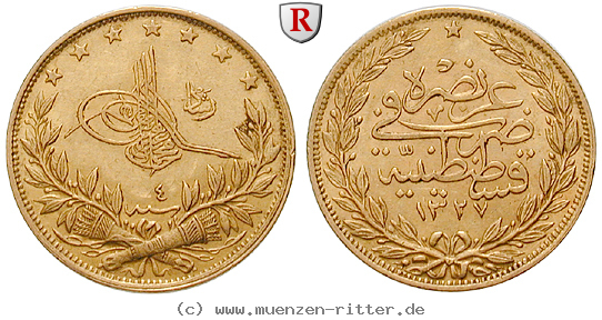 Klicken Sie auf das Bild um es auf Ihrem Rechner zu speichern osmanisches-reich-mohammed-v-100-piaster/26057.jpg