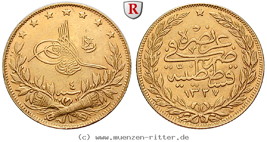 Klicken Sie auf das Bild um es auf Ihrem Rechner zu speichern osmanisches-reich-mohammed-v-100-piaster/26063.jpg