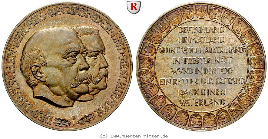 Klicken Sie auf das Bild um es auf Ihrem Rechner zu speichern personenmedaillen-bismarck-otto-von--deutscher-reichskanzler-silbermedaille/42232.jpg