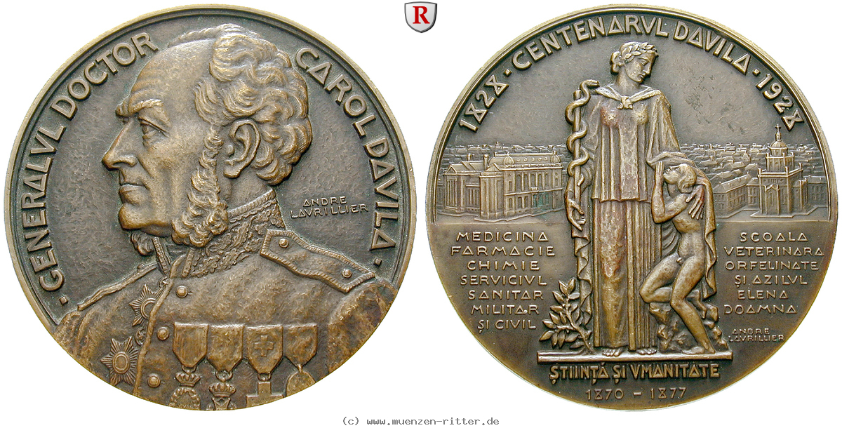 Klicken Sie auf das Bild um es auf Ihrem Rechner zu speichern personenmedaillen-davila-carol--rumaenischer-arzt-bronzemedaille/53074.jpg