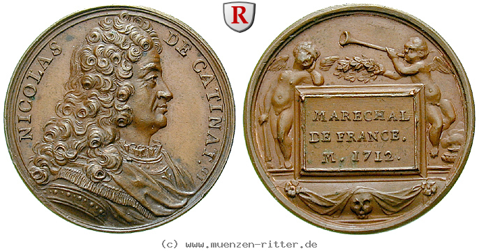 Klicken Sie auf das Bild um es auf Ihrem Rechner zu speichern personenmedaillen-de-catinat-nicolas--franzoesischer-general-bronzemedaille/53099.jpg
