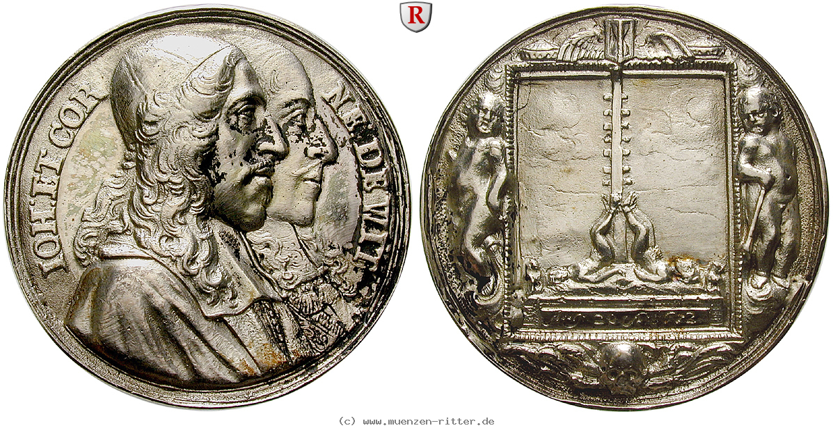 Klicken Sie auf das Bild um es auf Ihrem Rechner zu speichern personenmedaillen-de-witt-johann-und-cornelis--niederlaendische-politiker-silbermedaille/35543.jpg