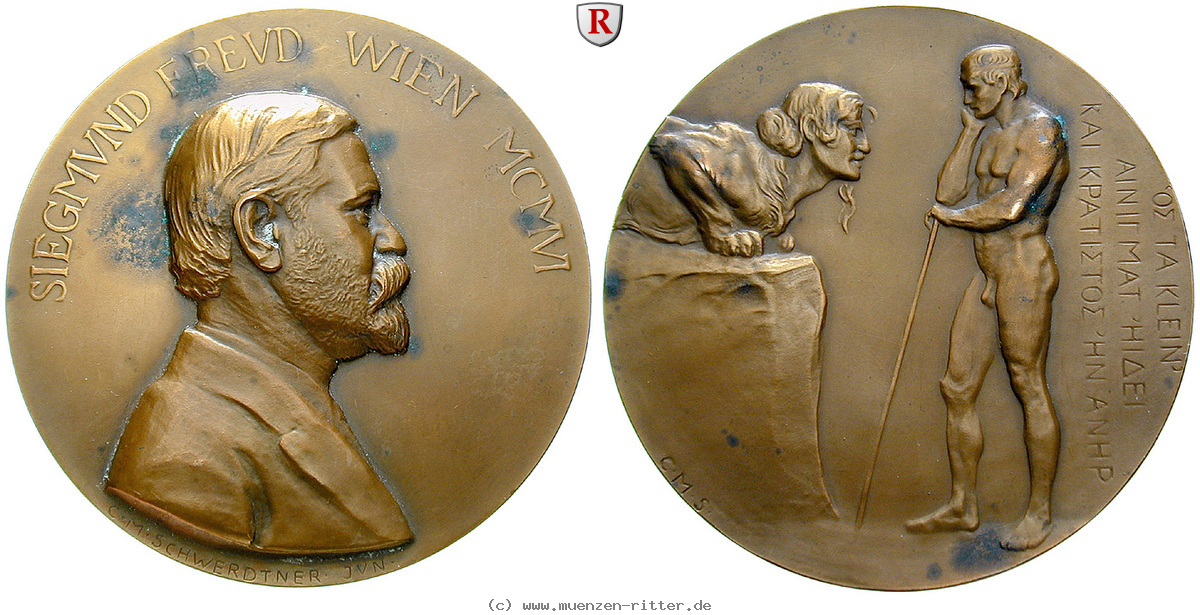 Klicken Sie auf das Bild um es auf Ihrem Rechner zu speichern personenmedaillen-freud-sigmund--psychoanalytiker-bronzemedaille/53670.jpg