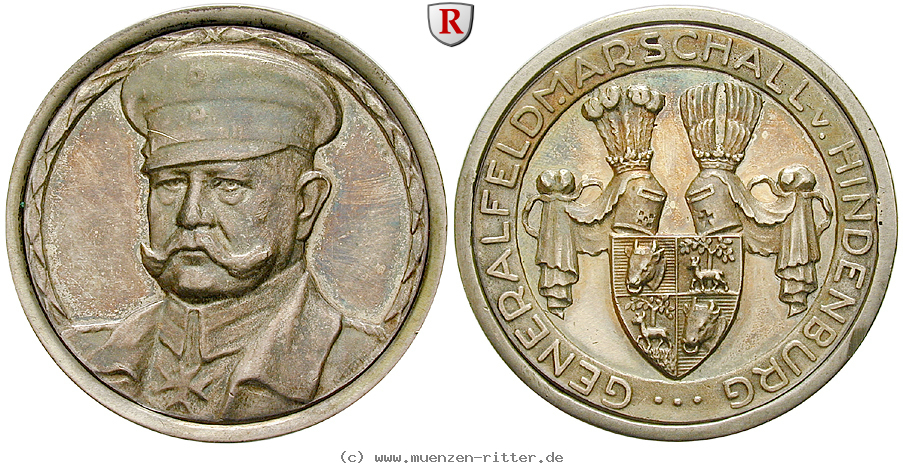 Klicken Sie auf das Bild um es auf Ihrem Rechner zu speichern personenmedaillen-hindenburg-paul-von--deutscher-generalfeldmarschall-silbermedaille/35170.jpg