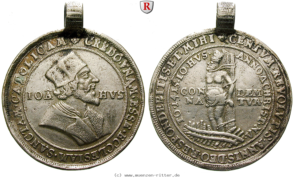 Klicken Sie auf das Bild um es auf Ihrem Rechner zu speichern personenmedaillen-hus-jan--reformator-silbermedaille/37693.jpg