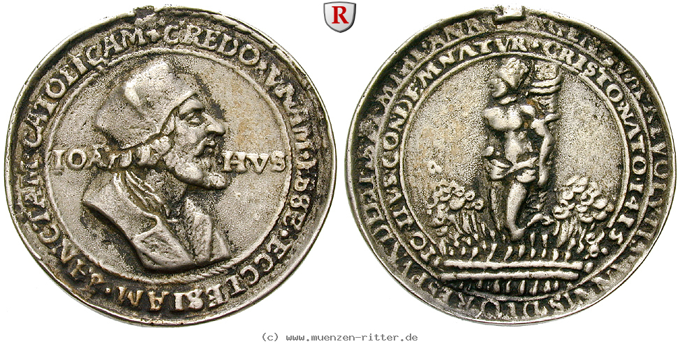 Klicken Sie auf das Bild um es auf Ihrem Rechner zu speichern personenmedaillen-hus-jan--reformator-silbermedaille/37695.jpg