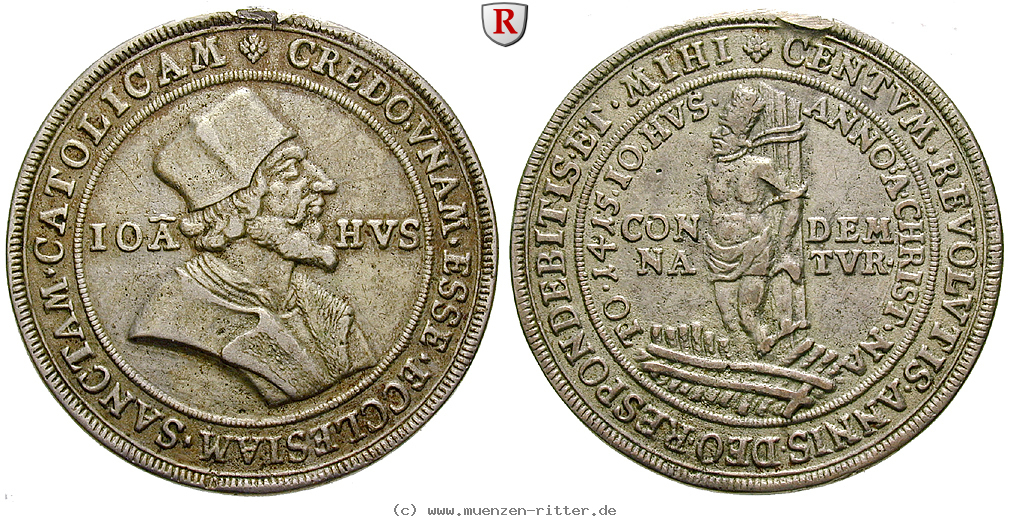Klicken Sie auf das Bild um es auf Ihrem Rechner zu speichern personenmedaillen-hus-jan--reformator-silbermedaille/47790.jpg