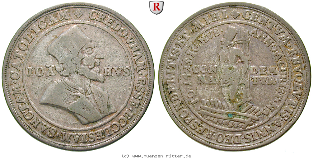 Klicken Sie auf das Bild um es auf Ihrem Rechner zu speichern personenmedaillen-hus-jan--reformator-silbermedaille/63894.jpg