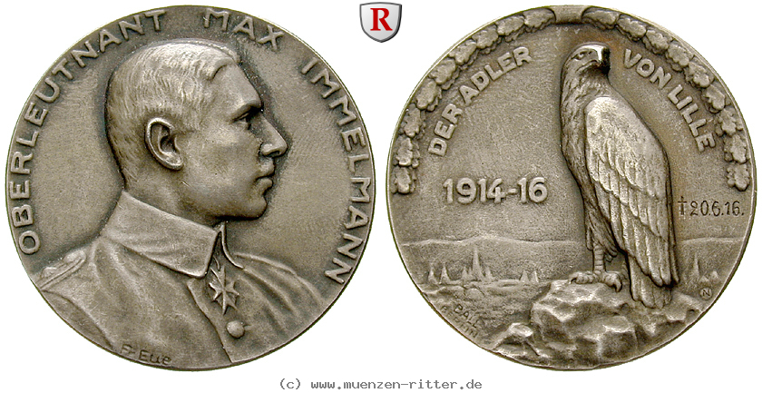 Klicken Sie auf das Bild um es auf Ihrem Rechner zu speichern personenmedaillen-immelmann-max--deutscher-flieger-im-1-weltkrieg-silbermedaille/51410.jpg