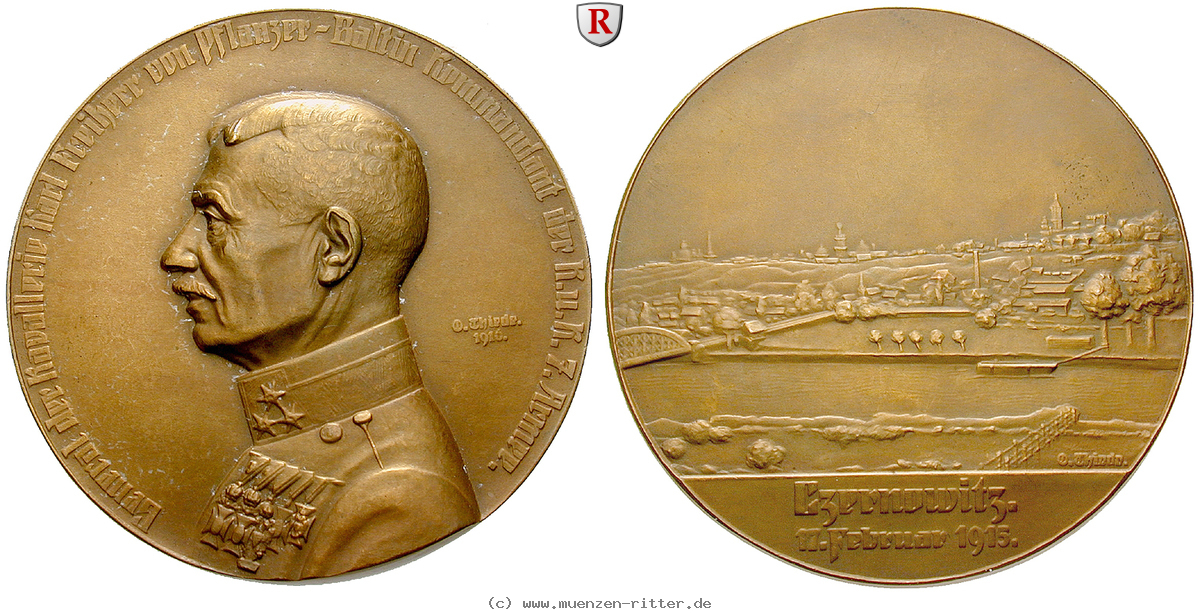 Klicken Sie auf das Bild um es auf Ihrem Rechner zu speichern personenmedaillen-pflanzer-baltin-karl-freiherr-von--oesterreichischer-generaloberst-bronzemedaille/53063.jpg