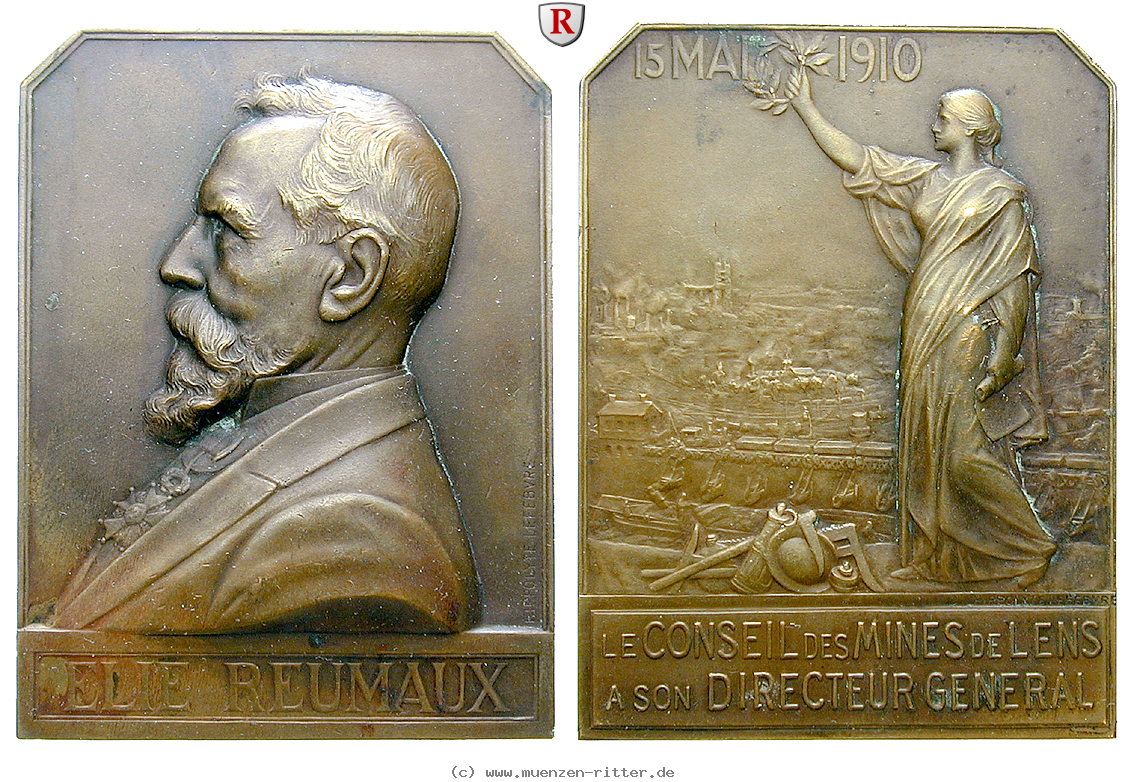 Klicken Sie auf das Bild um es auf Ihrem Rechner zu speichern personenmedaillen-reumaux--lie--franzoesischer-industrieller-und-ingenieur-bronzeplakette/69447.jpg
