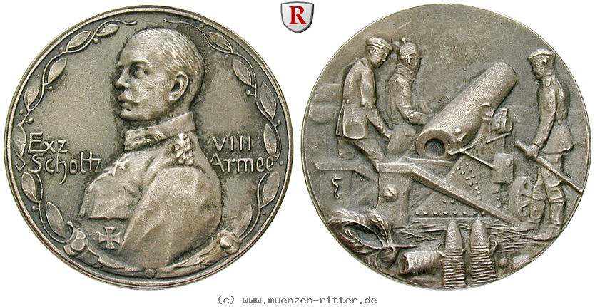 personenmedaillen-scholtz-boje-friedrich-nikolaus-von--deutscher-general-der-artillerie-silbermedaille/51431.jpg