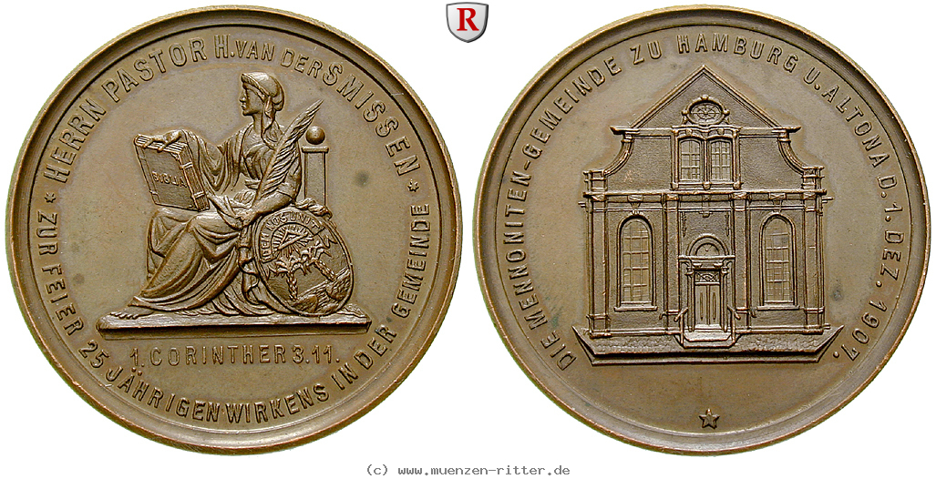 Klicken Sie auf das Bild um es auf Ihrem Rechner zu speichern personenmedaillen-smissen-hinrich-van-der--deutscher-mennonitenpastor-bronzemedaille/50796.jpg