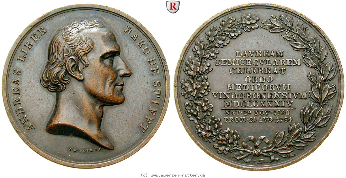 Klicken Sie auf das Bild um es auf Ihrem Rechner zu speichern personenmedaillen-stifft-andreas-joseph-von--oesterreichischer-mediziner-bronzemedaille/47485.jpg
