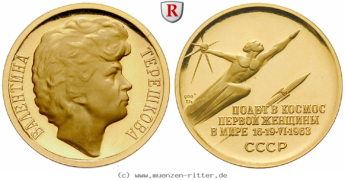 Klicken Sie auf das Bild um es auf Ihrem Rechner zu speichern personenmedaillen-tereschkowa-walentina-wladimirowna-russische-kosmonautin-goldmedaille/56539.jpg