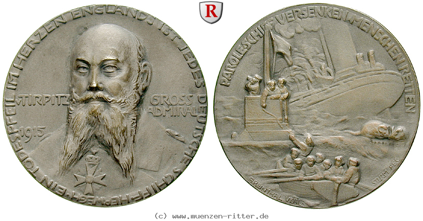 Klicken Sie auf das Bild um es auf Ihrem Rechner zu speichern personenmedaillen-tirpitz-alfred-von--deutscher-grossadmiral-silbermedaille/35140.jpg