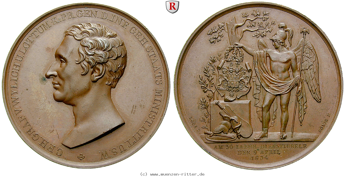 Klicken Sie auf das Bild um es auf Ihrem Rechner zu speichern personenmedaillen-wylich-und-lottum-carl-friedrich-heinrich-graf-von--preussischer-general-und-staatsminister-bronzemedaille/49969.jpg
