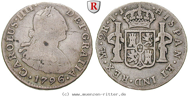 Klicken Sie auf das Bild um es auf Ihrem Rechner zu speichern peru-carlos-iv-2-reales/13212.jpg