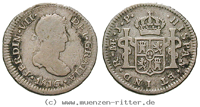 Klicken Sie auf das Bild um es auf Ihrem Rechner zu speichern peru-ferdinand-vii-1-2-real/13272.jpg