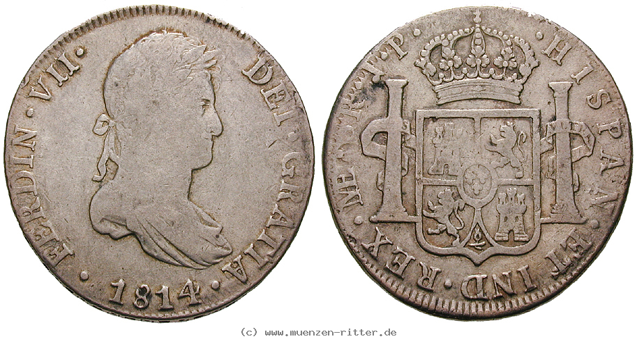 Klicken Sie auf das Bild um es auf Ihrem Rechner zu speichern peru-ferdinand-vii-8-reales/13262.jpg