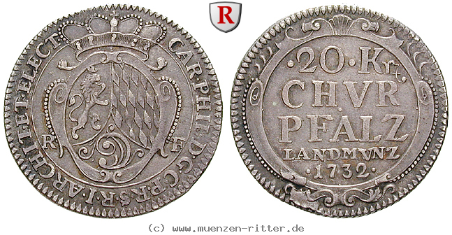 Klicken Sie auf das Bild um es auf Ihrem Rechner zu speichern pfalz-karl-philipp-20-kreuzer/16315.jpg
