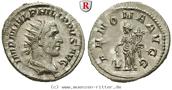 Klicken Sie auf das Bild um es auf Ihrem Rechner zu speichern philippus-i-antoninian/100963.jpg