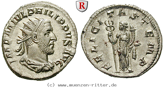 Klicken Sie auf das Bild um es auf Ihrem Rechner zu speichern philippus-i-antoninian/100966.jpg