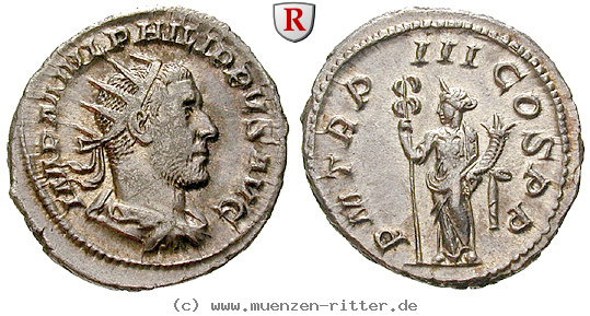 Klicken Sie auf das Bild um es auf Ihrem Rechner zu speichern philippus-i-antoninian/18881.jpg