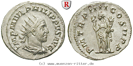 Klicken Sie auf das Bild um es auf Ihrem Rechner zu speichern philippus-i-antoninian/46697.jpg