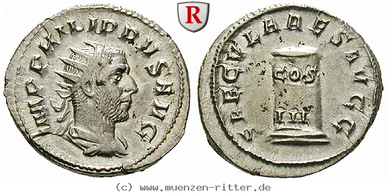 Klicken Sie auf das Bild um es auf Ihrem Rechner zu speichern philippus-i-antoninian/55211.jpg