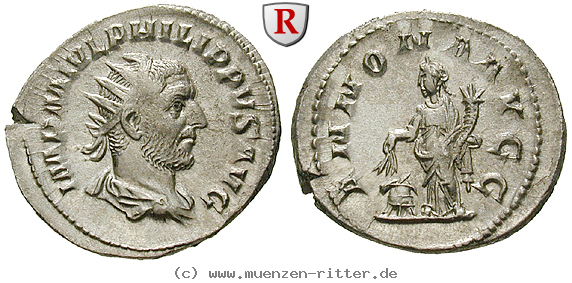 Klicken Sie auf das Bild um es auf Ihrem Rechner zu speichern philippus-i-antoninian/63677.jpg