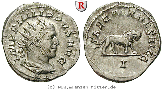 Klicken Sie auf das Bild um es auf Ihrem Rechner zu speichern philippus-i-antoninian/98637.jpg