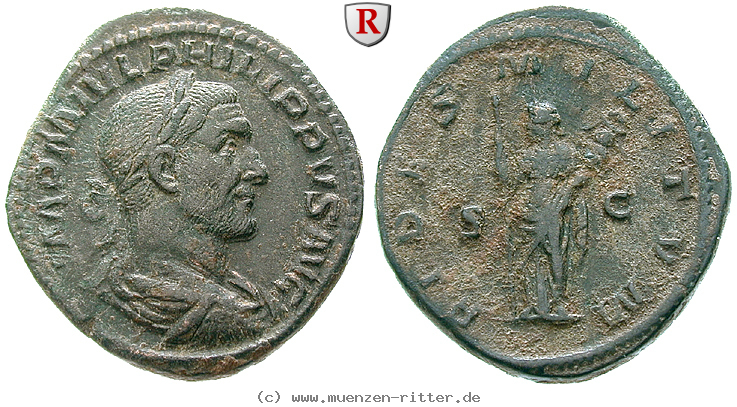 Klicken Sie auf das Bild um es auf Ihrem Rechner zu speichern philippus-i-sesterz/44059.jpg