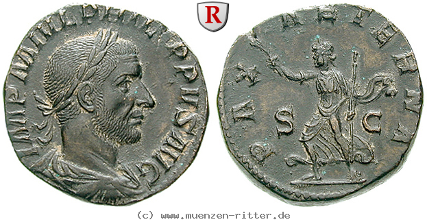 Klicken Sie auf das Bild um es auf Ihrem Rechner zu speichern philippus-i-sesterz/44400a.jpg