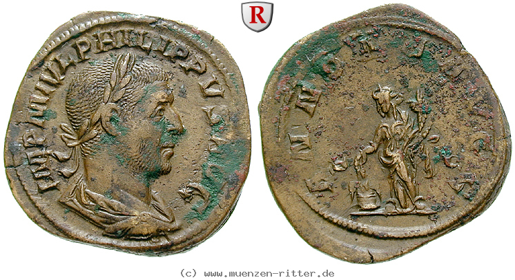 Klicken Sie auf das Bild um es auf Ihrem Rechner zu speichern philippus-i-sesterz/54190.jpg