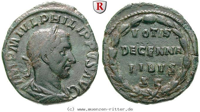 Klicken Sie auf das Bild um es auf Ihrem Rechner zu speichern philippus-i-sesterz/59696.jpg