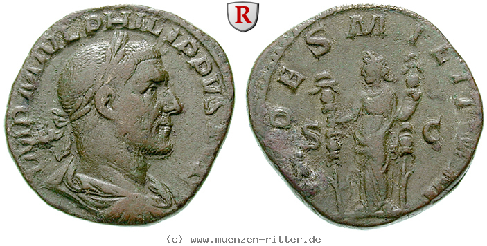 Klicken Sie auf das Bild um es auf Ihrem Rechner zu speichern philippus-i-sesterz/68531.jpg