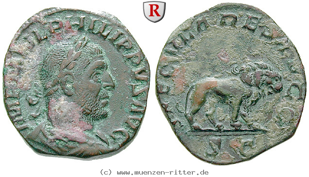 Klicken Sie auf das Bild um es auf Ihrem Rechner zu speichern philippus-i-sesterz/70014.jpg
