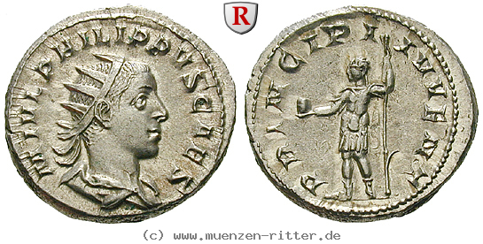 Klicken Sie auf das Bild um es auf Ihrem Rechner zu speichern philippus-ii--caesar-antoninian/100218.jpg