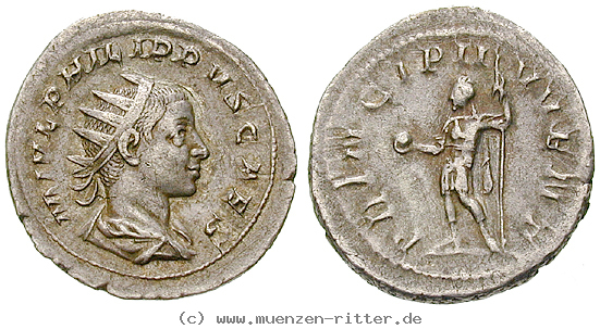 Klicken Sie auf das Bild um es auf Ihrem Rechner zu speichern philippus-ii--caesar-antoninian/11328.jpg