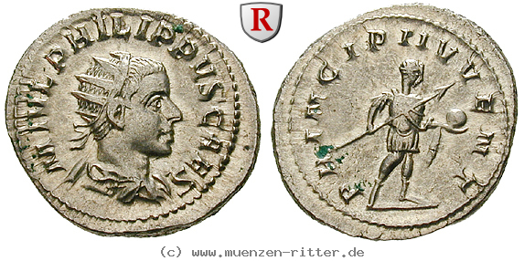 Klicken Sie auf das Bild um es auf Ihrem Rechner zu speichern philippus-ii--caesar-antoninian/35253.jpg