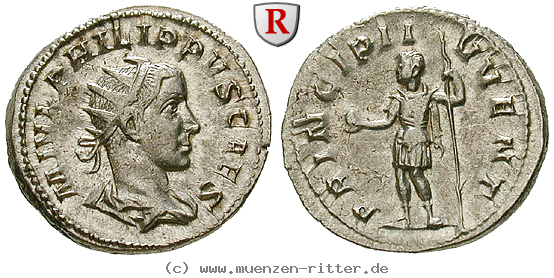 Klicken Sie auf das Bild um es auf Ihrem Rechner zu speichern philippus-ii--caesar-antoninian/37138.jpg