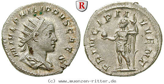 Klicken Sie auf das Bild um es auf Ihrem Rechner zu speichern philippus-ii--caesar-antoninian/50274.jpg