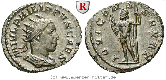 Klicken Sie auf das Bild um es auf Ihrem Rechner zu speichern philippus-ii--caesar-antoninian/62694.jpg